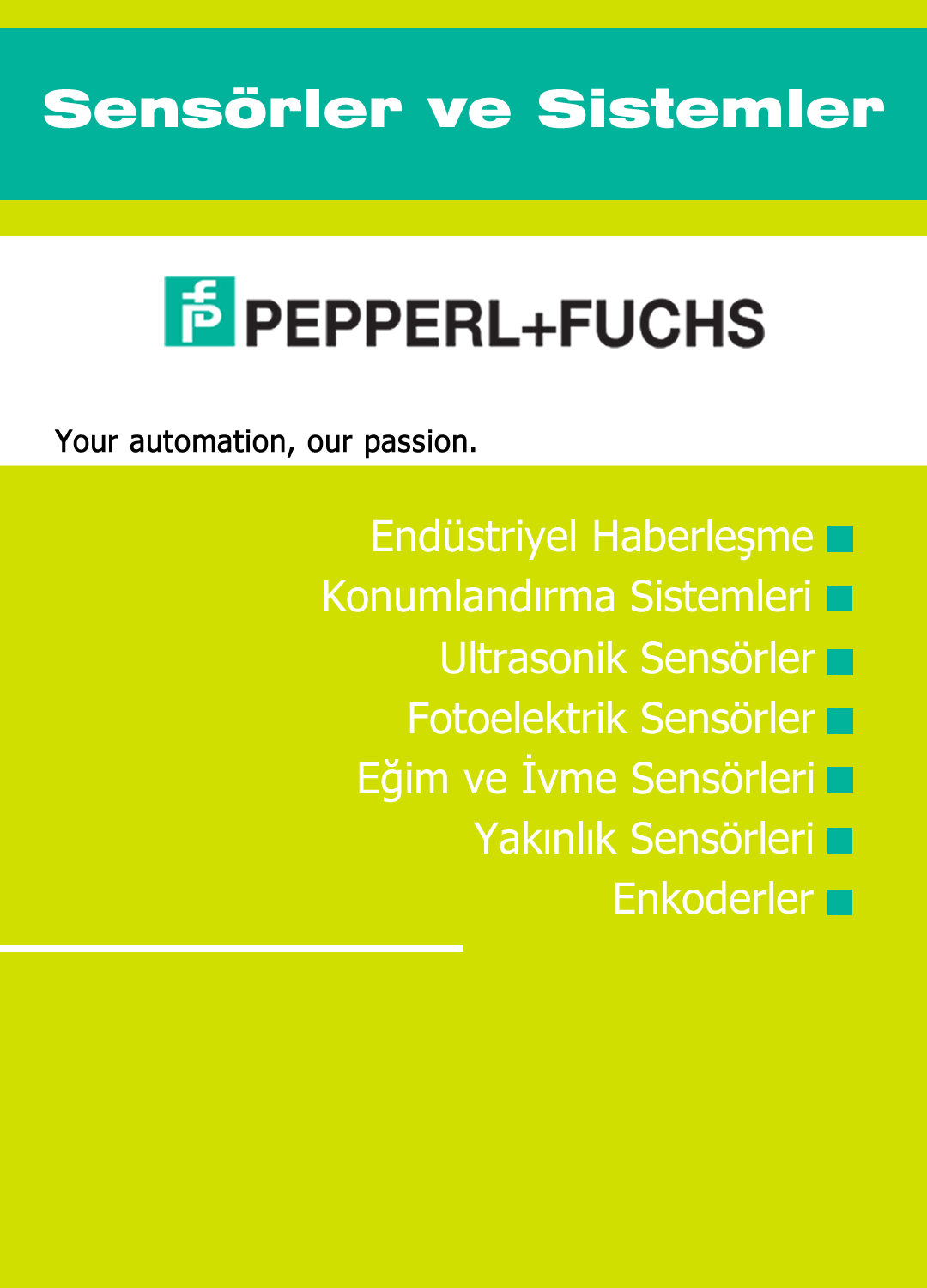 Pepperl+Fuchs Sensör